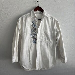 Vintage Looney Tunes Classic Embroidered Button Up Shirt - Men's XS